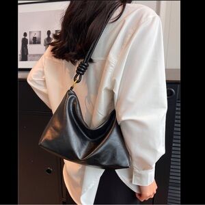 Black Faux Leather Purse Bundle